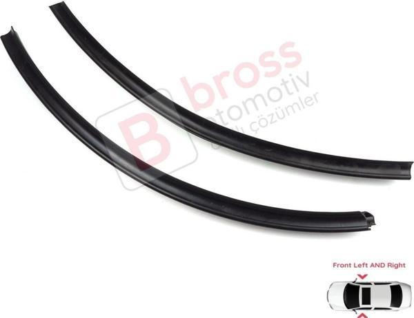 VW Transporter T5 T6 T6.1 Caravelle Multivan 7H0837565 7H0837566 İçin Ön Kapı Alt Fitili Seti - Image 1