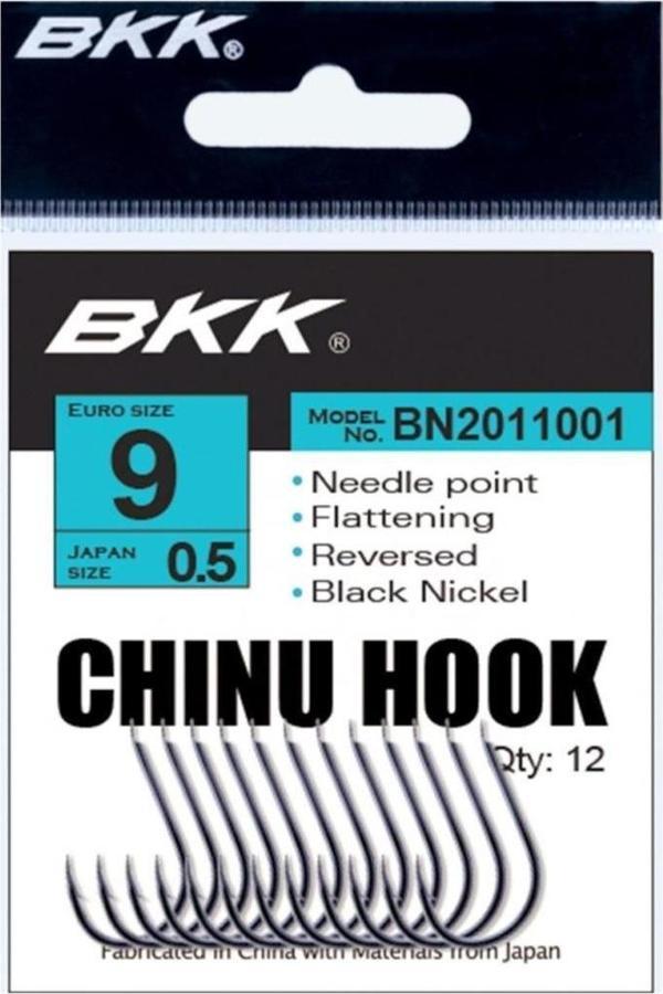 Bkk Chinu Hook BN011 Black Nikel Olta İğnesi Black Nickel-NO:1 - Image 1