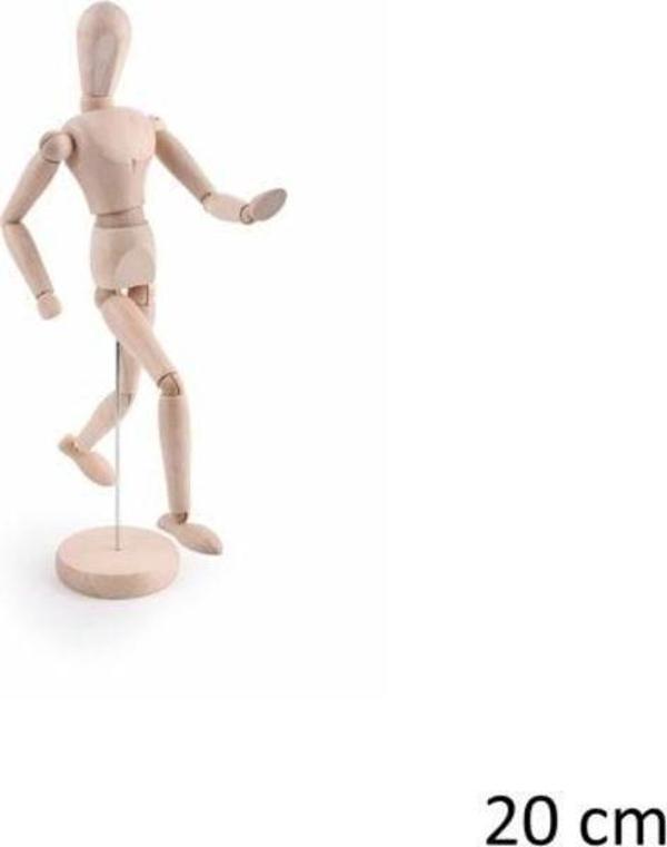 Art & Art Ahşap Model Mankeni İnsan Figürü 20 cm. - Image 1