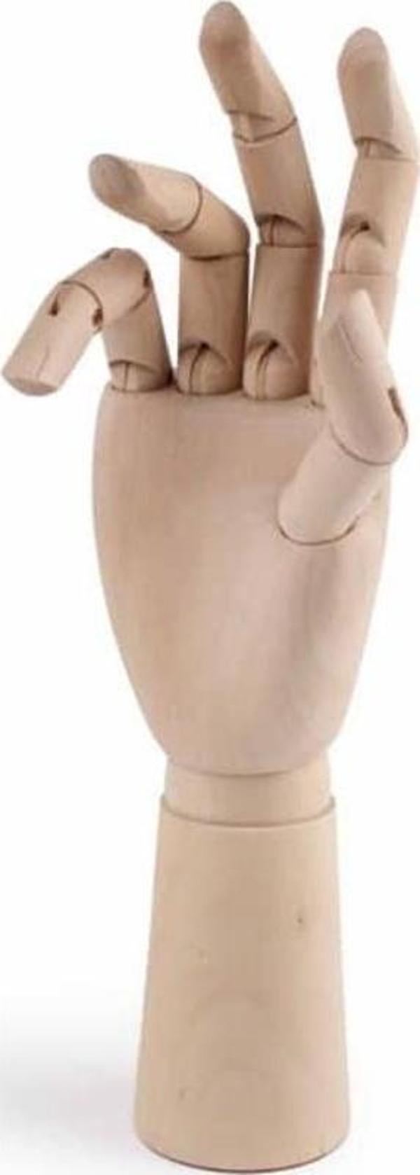 Art & Art Ahşap Model Mankeni Sağ El Bayan 25 cm. - Image 1