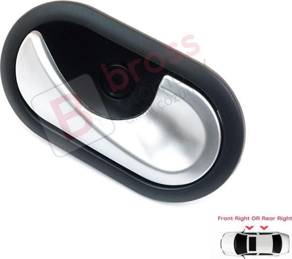 Renault Megane 2 2002-2009 İçin Krom Kaplama İç Kapı Kolu Ürün Ön ve Arka Sağ Kapılar İçindir - Image 1