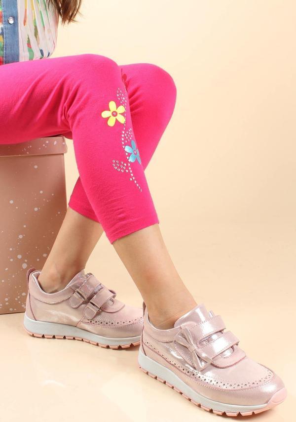 Hakiki Deri Kız Çocuk Sneaker Ayakkabı 837FA03 - Image 1