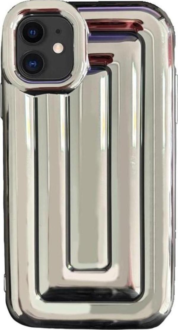 iPhone 11 Rudra Seri Labirent Desen 3D Metalik Silikon Kapak - Image 1