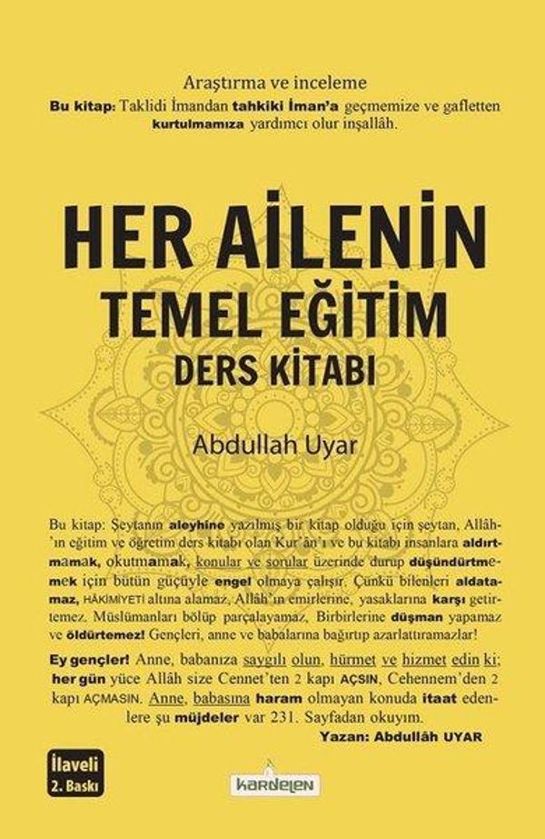 Her Ailenin Temel Eğitim Ders Kitabı - Kardelen Yayınları - Image 1