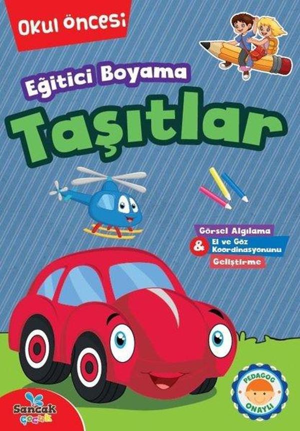 Eğitici Boyama - Taşıtlar Okul Öncesi - Sancak Çocuk - Image 1