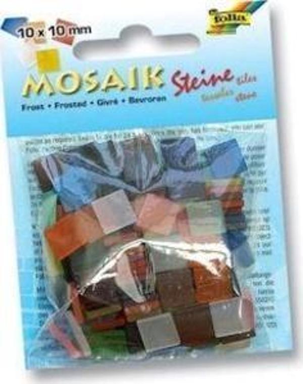Folia Buzlu Mozaik 10x10 mm. 190 Adet KARIŞIK RENK - Image 1
