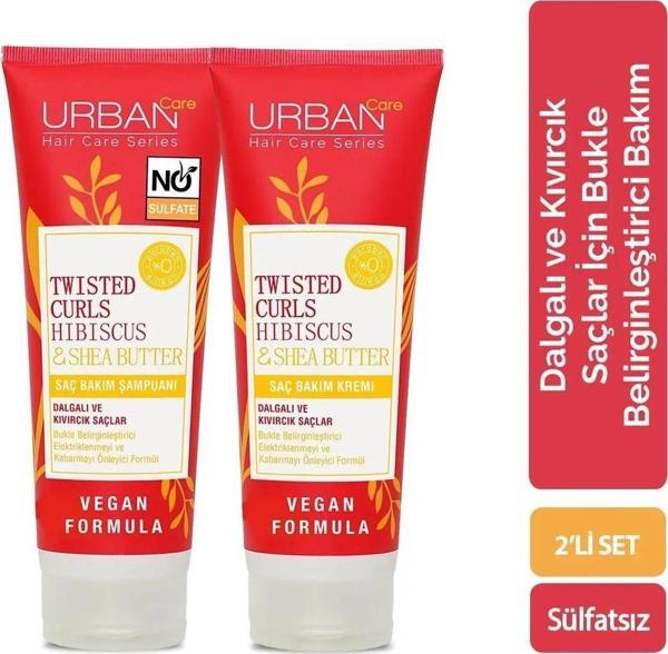 Hibiscus&shea Butter Kıvırcık Ve Dalgalı Saçlara Özel 2'li Bakım Seti-sülfatsız-vegan - Image 1