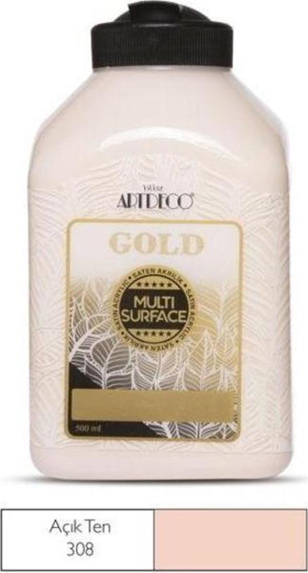 Artdeco Gold Multi Surface Akrilik Boya 500 ml. 308 AÇIK TEN - Image 1