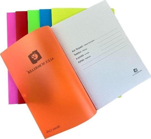 Alex Schoeller PP Kapak Tel Dikişli Defter A4 80 yp Düz - Image 1