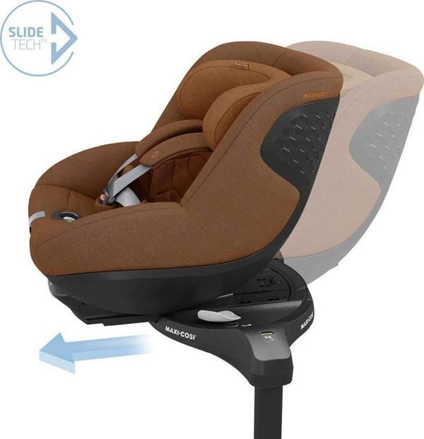 Maxi-Cosi Pearl 360 Pro Dünyanın İlk Kızaklı, Araç Dışına Çıkabilen ADAC'lı 360 Dönebilen Yatabilen İsofix Bazalı Bebek Oto Koltuğu 0-18 kg Authentic Cognac - Image 1