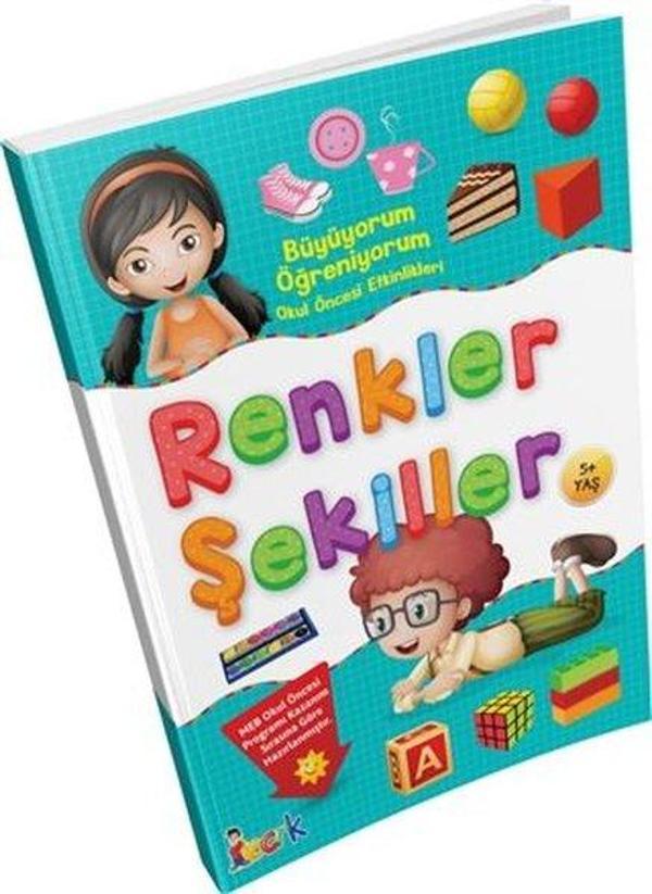 Renkler - Şekiller - Büyüyorum Öğreniyorum Okul Öncesi Etkinlikleri - Bıcırık Yayınları - Image 1