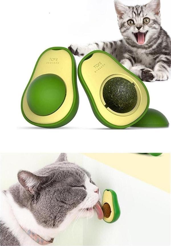 Beyzana Avokado Catnip Avokado Kedi Çimi Topu Avokado Kedi Nanesi Oyuncağı - Image 1