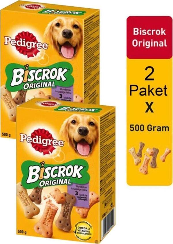Pedigree Biscrok 500 Gr Köpek Ödül Bisküvi 2 Paket - Image 1