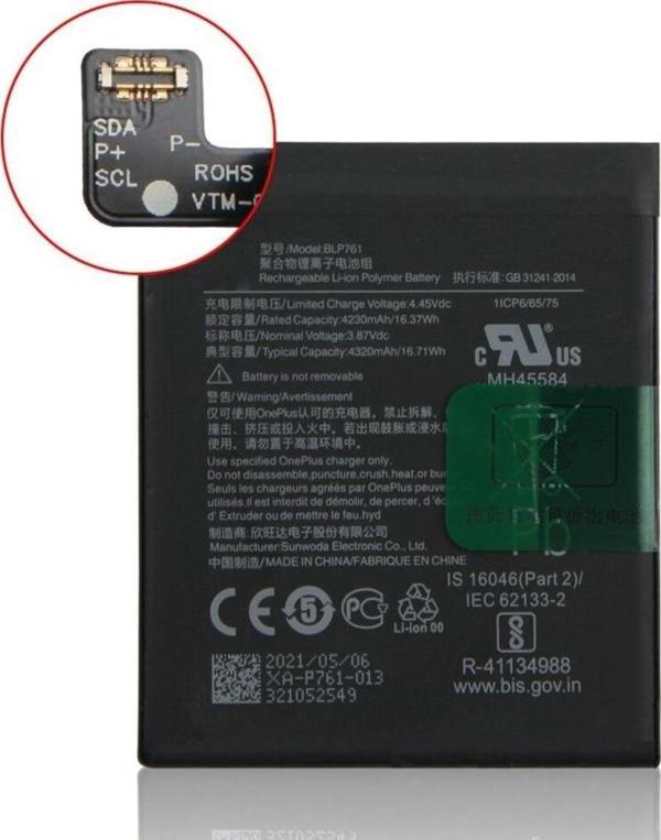 Oneplus 8 Pil Batarya BLP761 - Image 1
