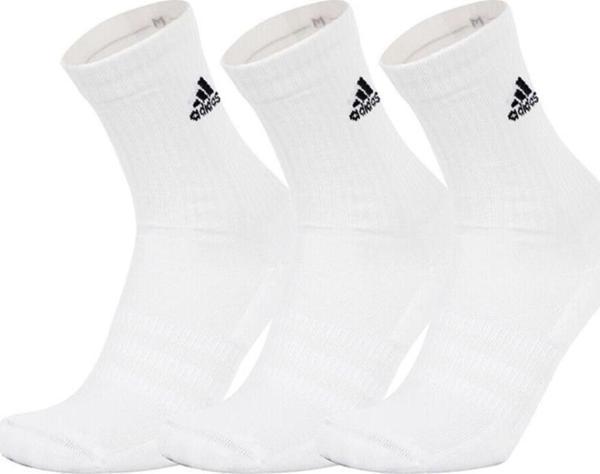 Adidas HT3446 Yastıklamalı 3lü Beyaz Spor Çorap - Image 1