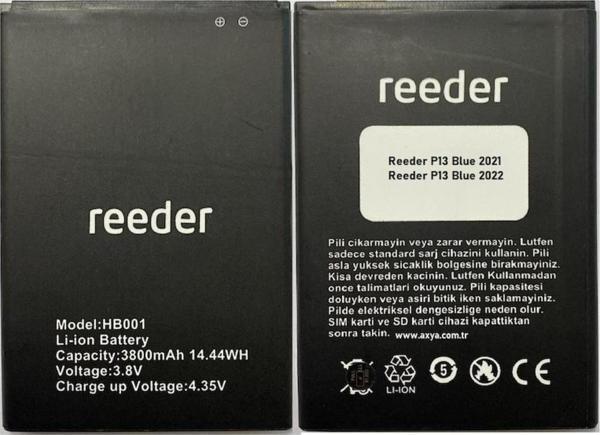 Reeder P13 Blue 2021 2022 Batarya Pil Hb001 - Image 1
