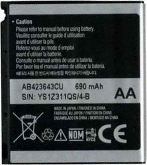 Samsung E840 U100 X820 X828 Pil Batarya AB423643CU - Image 1