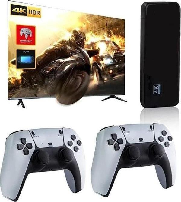 4K Game Stick Retro Tv Atari Kablosuz 2 Kollu 20000 Oyunlu - Image 1