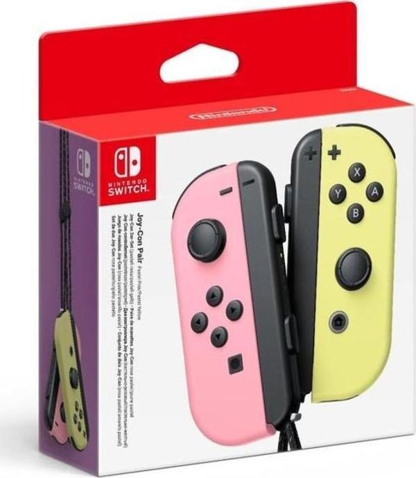 Nintendo Switch Pastel Pembe - Sarı Joy-Con 2'li Controller - Image 1