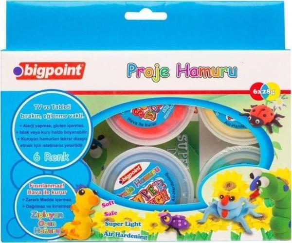 Bigpoint Proje Hamuru 6 Renk x 28 Gram - Image 1