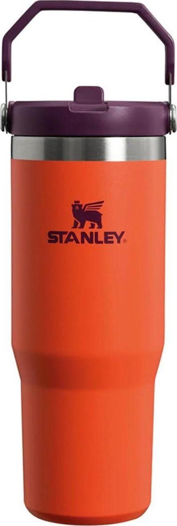 STANLEY 10-09993-314 30OZ ICEFLOW FLIP STRAW TUMBLER TIGERLILY TERMOS 0,89LT - Image 1