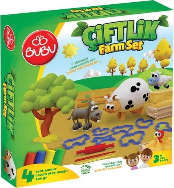 Bubu Oyun Hamuru Seti ÇİFTLİK (M) - Image 1