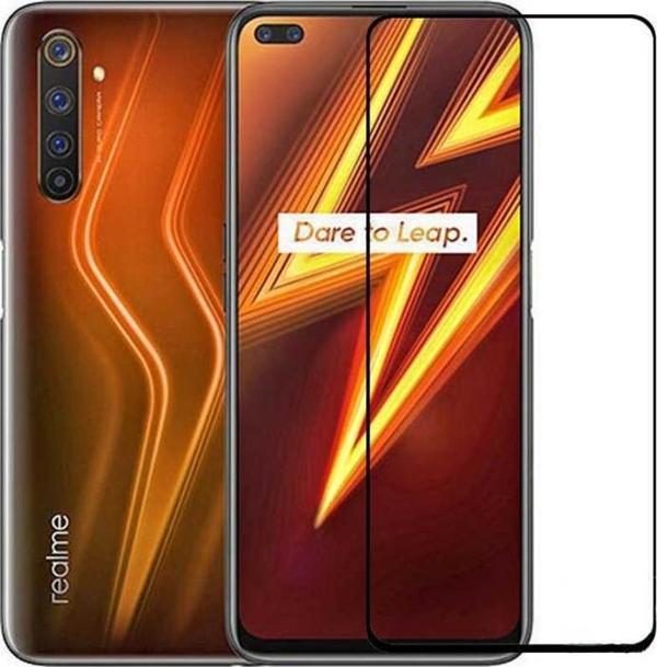 Realme 6 Pro Zore Kenarları Kırılmaya Dayanıklı Cam Ekran Koruyucu - Image 1