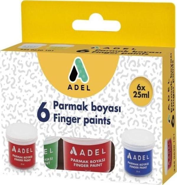 Adel Parmak Boyası 6 Renk x 25 ml - Image 1