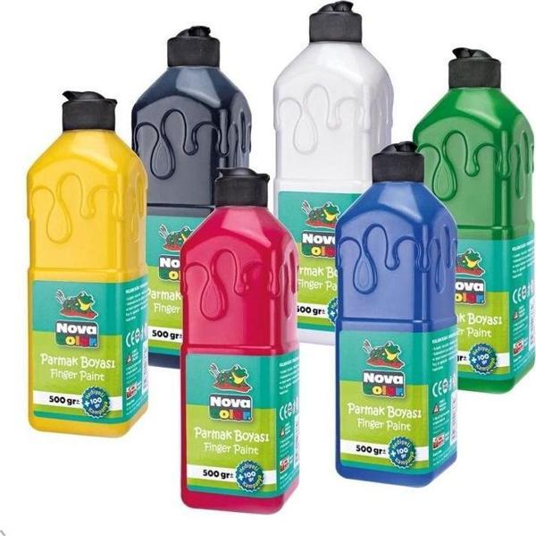 Nova Color Parmak Boyası 6 Renk x 500 gr - Image 1