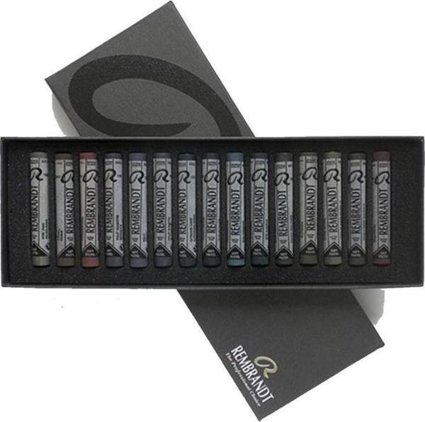 Talens Rembrandt Soft Pastel Boya 15 Renk Koyu Tonlar Tam Boy - Image 1