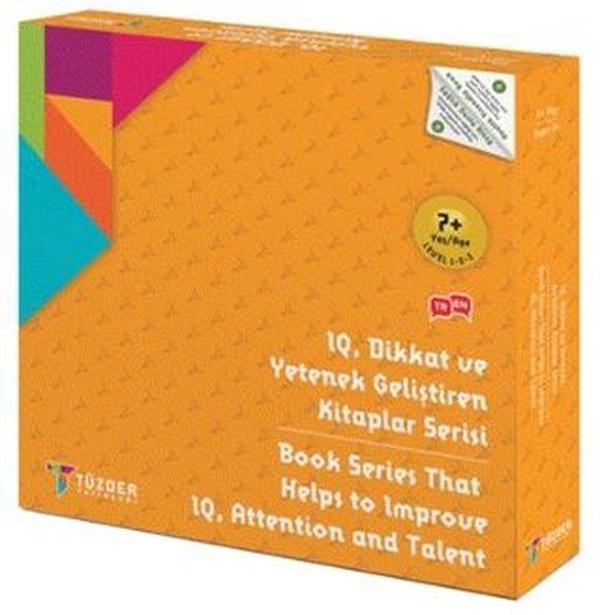 7+ Yaş - 9lu Set - Level 1 - 2 - 3 - IQ Dikkat ve Yetenek Geliştiren Kitaplar Serisi - Tüzder Yayınları - Image 1