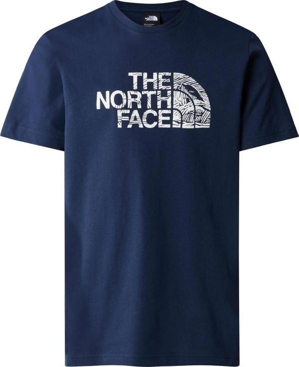 The North Face M S/S Woodcut Dome Tee Erkek T-Shirt - Image 1