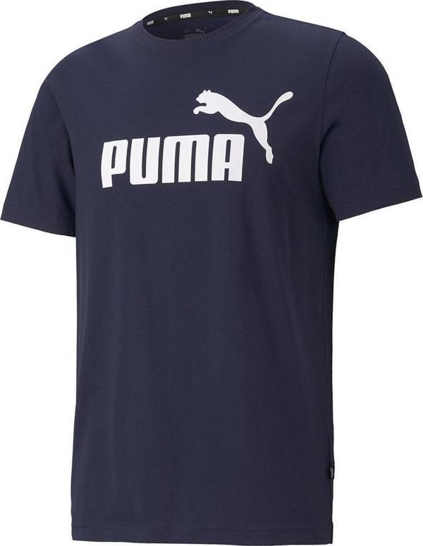 Puma ESS Logo Tee-Peacoat Erkek T-Shirt - Image 1