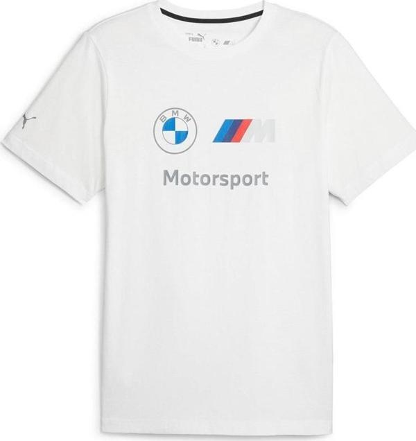 Puma BMW MMS ESS Logo Tee White Erkek T-Shirt - Image 1