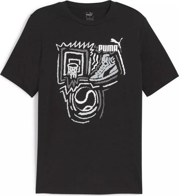 Puma GRAPHICS Year of Sports Tee Black Erkek T-Shirt - Image 1