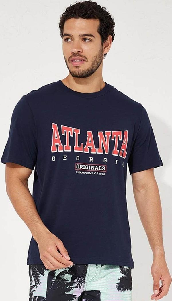 Jack&Jones Jorbig City Tee SS Crew Neck TG Erkek T-Shirt - Image 1