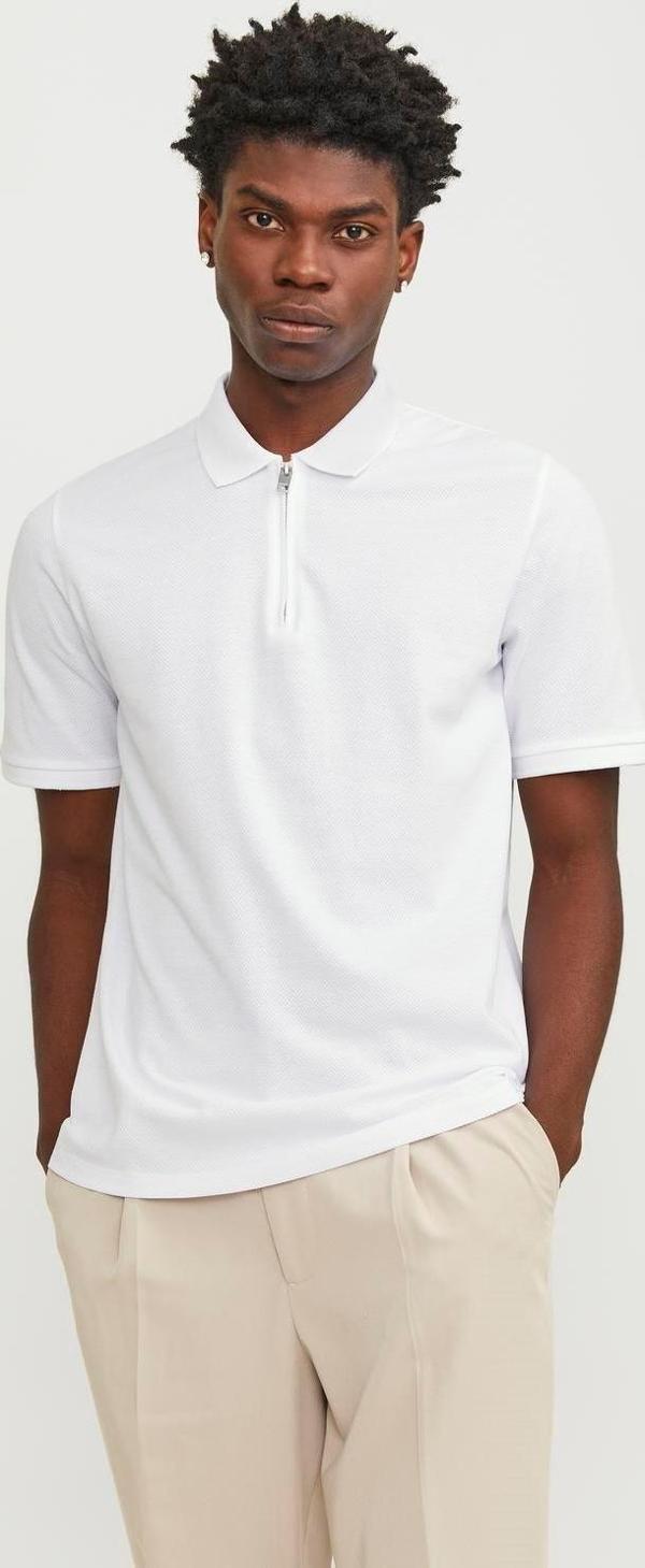 Jack&Jones Jjemac Zip Ss Polo Sn Erkek T-Shirt - Image 1