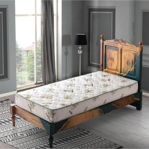 Pooly 90X190 Comfort Bed Aloevera Desen Ortopedik Yaylı Yatak - Image 1