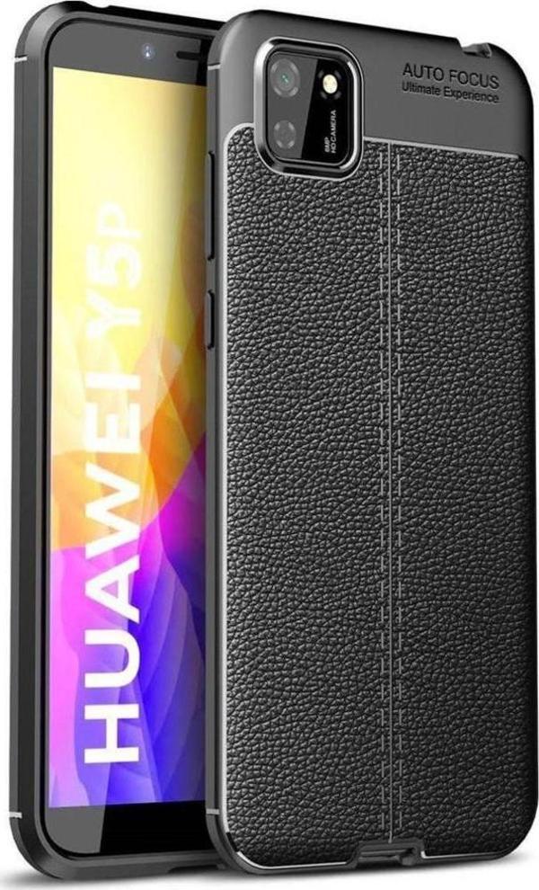 Huawei Y5p Kılıf Focus Deri Desen Silikon Arka Kapak - Image 1