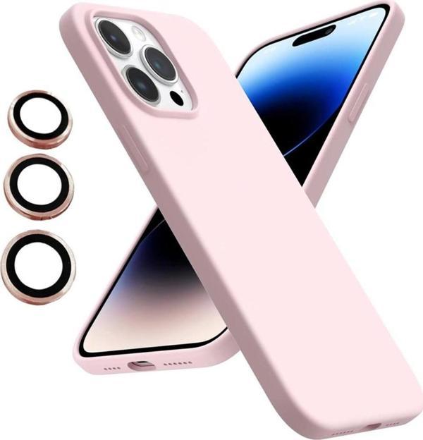 iPhone 14 Pro Kılıf Kamera Lensli Lansman Silikon Kapak - Image 1
