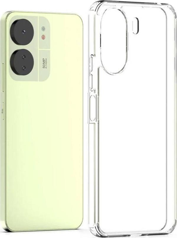 Xiaomi 13C Kılıf Silikon Şeffaf Arka Kapak - Image 1
