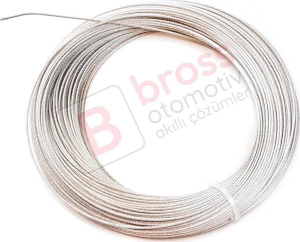 Araç Cam Kriko Tamiri için 7x7 Çelik Tel Halat Tamir Kablosu Çap: 1.5 mm Uzunluk: 100 metre - Image 1