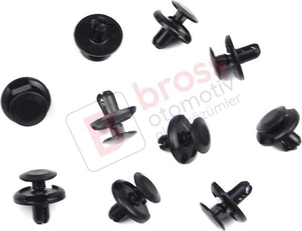 Fiat Suzuki Toyota Mitsubishi Mazda İçin 10 Adet Çamurluk Klipsi 90467 09164 MR 220501 9S9AK 07332 - Image 1
