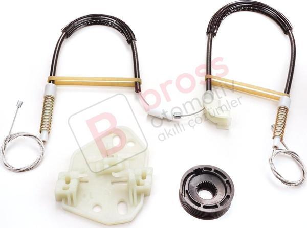 Ford Escort MK6 1995-2002 Orion MK3 4/5 Kapı 91ABA23201 İçin Elektrikli Ön Sol Cam Kriko Tamir Seti - Image 1