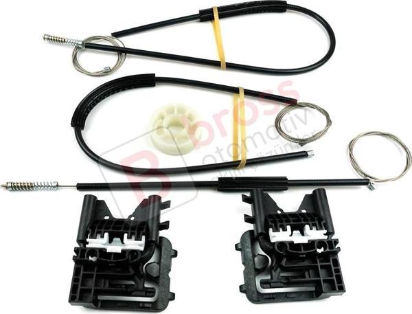 Audi A3 S3 MK3 8V 2012-2021 4/5 Kapı 8V4837461 İçin Elektrikli Ön Sol Cam Kriko Tamir Seti - Image 1