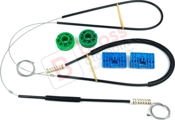 Audi A6 C5 4B 1997-2005 Allroad 4BH 4/5 Kapı 4B0837461 İçin Ön Sol Cam Kriko Tamir Seti - Image 1