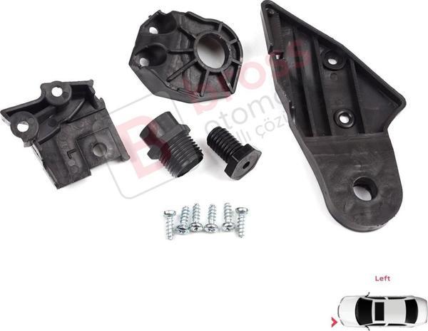 Mercedes C Class W204 S204 C204 2007-2014 CL203 A2048201114 İçin Sol Ön Far Ayak Tamir Seti  - Image 1