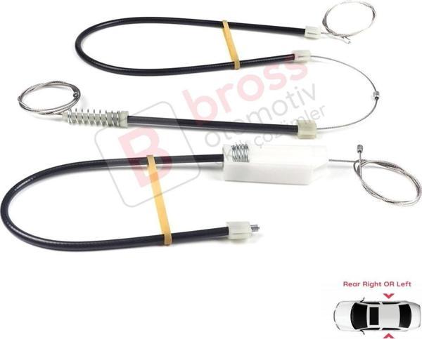Mercedes CLS Class C219 W219 2004-2011 A2197300746 A2197300846 İçin Arka Cam Kriko Tamir Seti - Image 1