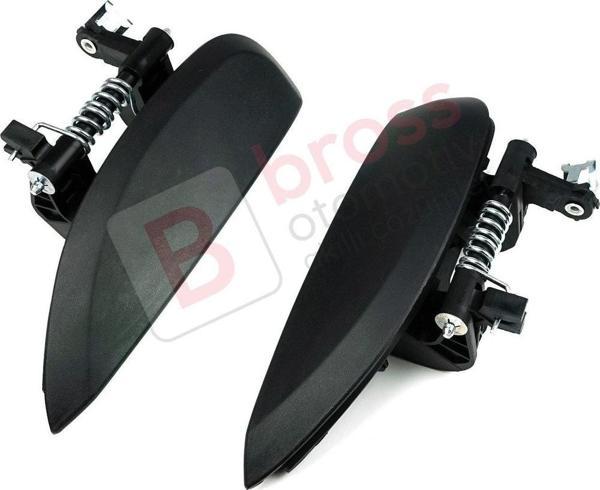 Dacia Sandero Logan MK2 Renault Clio Symbol MK3 için Kapı Dış Açma Kolu Set 806070421R 806067028R - Image 1