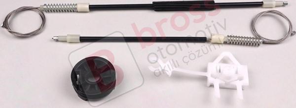 Fiat Albea Siena Palio MK1 1996-2016 4/5 Kapı 46786201 İçin Elektrikli Ön Sol Cam Kriko Tamir Seti - Image 1
